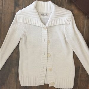 OLD NAVY cream button up sweater